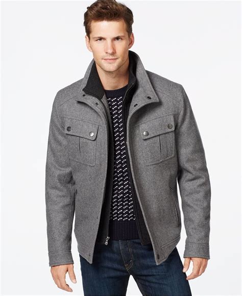 michael kors mens wool jacket|Michael Kors jacket men's sale.